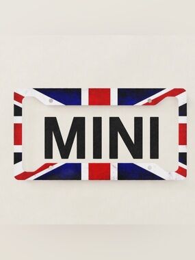 The Union Jack British Flag License Plate Frame United Kingdom Flag Novelty MINI